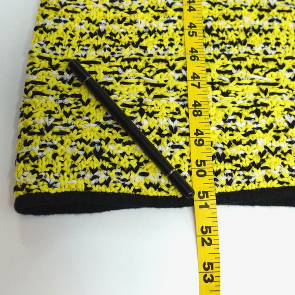 Rag & Bone Midi Dress Womens Medium Yellow Viola Boucle Chunky Knit Sleeveless - Picture 13 of 16